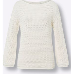 Gebreide Trui - Ecru - 100% Katoen