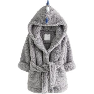 Next Badjas  blauw / grijs / wit