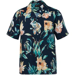 JP1880 Overhemd  navy / azuur / lichtgroen / abrikoos