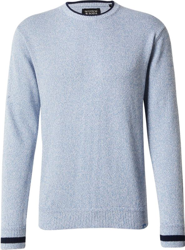 SCOTCH & SODA - Trui - Navy / Duifblauw - Knitwear - Lange Mouw