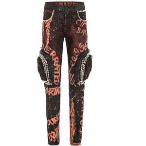 CIPO & BAXX Jeans  oranje / bourgogne / zwart
