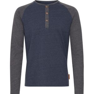 INDICODE JEANS Shirt 'Winston'  navy / grijs gemêleerd