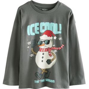 Next Shirt  turquoise / donkergrijs / rood / wit