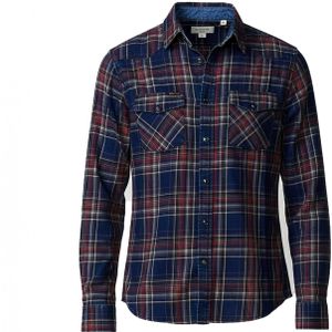 KOROSHI Overhemd  navy / donkerrood