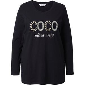 MIAMODA Shirt  grijs gemêleerd / zwart / wit