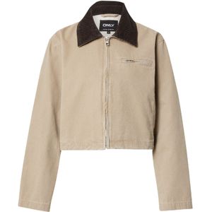 ONLY Tussenjas 'ONLCAVA'  donkerbeige / donkerbruin