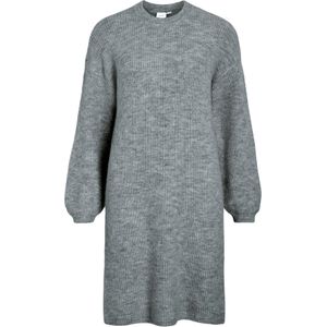 VILA Gebreide jurk 'VIRETTA'  grijs gemêleerd