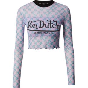Von Dutch Originals Shirt 'Akela'  petrol / rosa / zwart