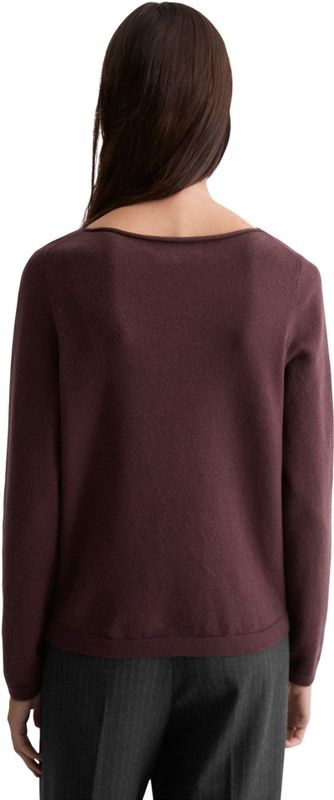 Marc O'Polo - Regular Fit - Gebreide Pullover - Effen - Katoenmix met Scheerwol