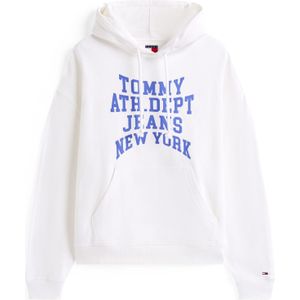 Tommy Jeans Sweatshirt '90S VARSITY'  ecru / navy / royal blue/koningsblauw / rood