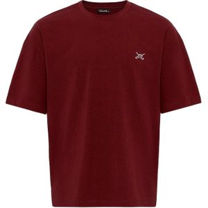 Cool Hill Shirt  bordeaux / wit