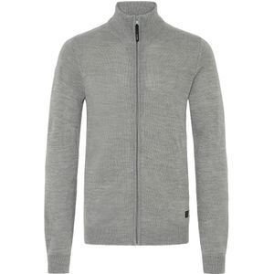 !Solid Gebreid vest ' SDBABAL '  donkergrijs