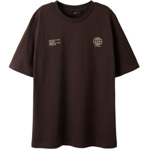 LMTD Shirt  bruin / donkerbruin