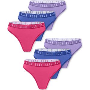 ELLE String ' Thong - ELLE LOGO '  gemengde kleuren