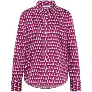 Eterna - Overhemdblouse - Aubergine - Fitted - Easy Iron