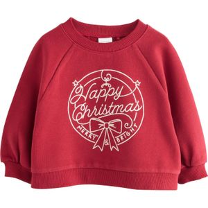 Next Sweatshirt  bloedrood / wit