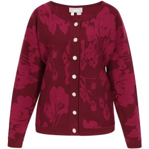 Usha Gebreid vest  bordeaux / bourgogne