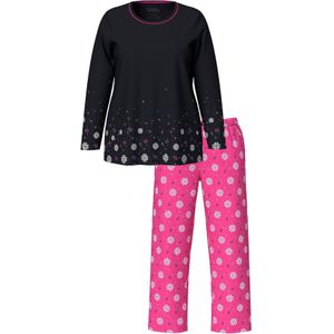 Ulla Popken Pyjama  oudroze / zwart / wit