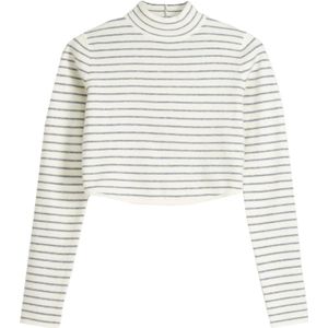 Bershka Trui  grijs / lichtgrijs