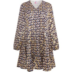 IZIA Blousejurk  enziaan / donkerblauw / goud