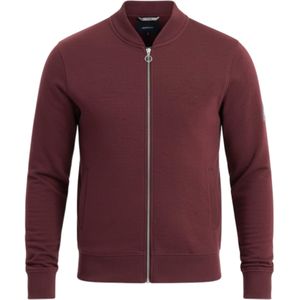 Ombre - OM-SSZP-0215 - Sweatvest - Donkerrood