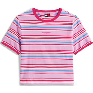 Tommy Jeans Shirt  hemelsblauw / fuchsia / rosa