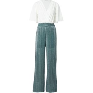 ABOUT YOU Jumpsuit 'Josy'  donkergroen / wit