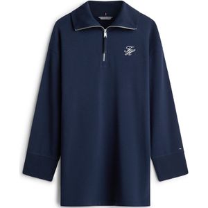 TOMMY HILFIGER Jurk  donkerblauw / wit