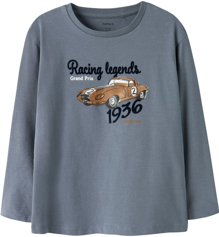 Top - Regular Fit - Lange Mouwen - Jersey - Geborduurd