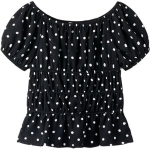 NAME IT Blouse  zwart / wit
