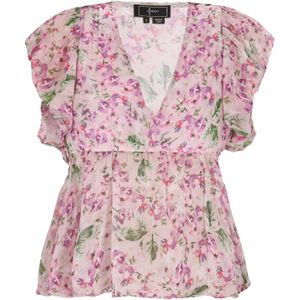 faina Blouse 'Fashion Look'  groen / lila / pink / pastelroze