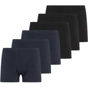 SCHIESSER Boxershorts ' UNCOVER Cotton '  donkerblauw / zwart