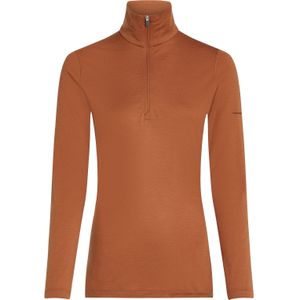Icebreaker - 200 Oasis L/S Half Zip - Merinolongsleeve - Bruin - 100% Wol
