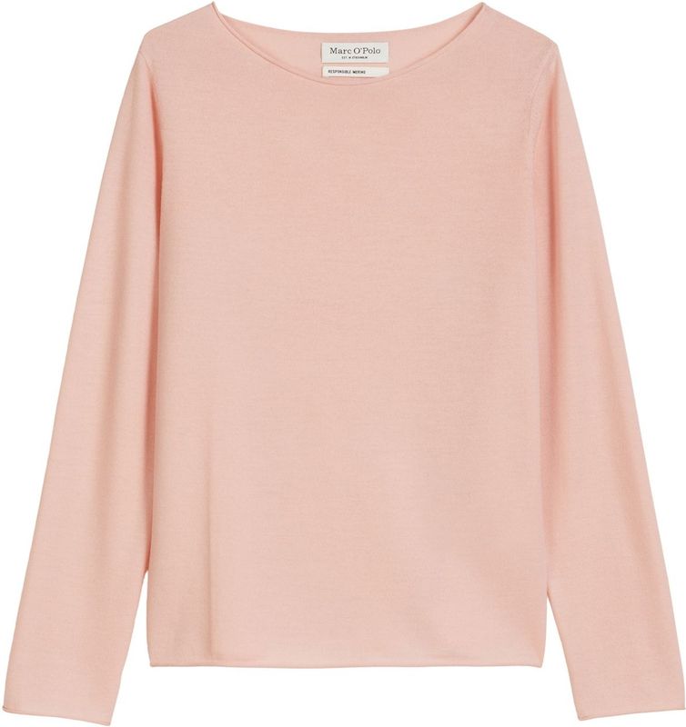 Marc O'Polo - Trui - Rosa - Slanke Pasvorm - Lange Mouwen