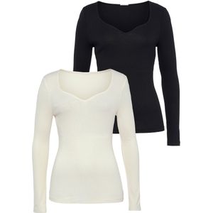 VIVANCE Shirt  zwart / wit