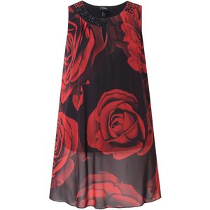 Ulla Popken Tuniek  rood / zwart