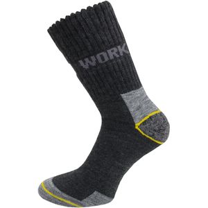 normani Sokken 'Work Wool'  geel / grijs / zwart