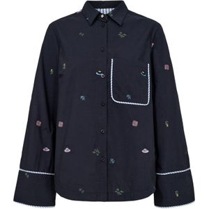 NÜMPH Shirt 'NUCHIRO'  saffier / gemengde kleuren