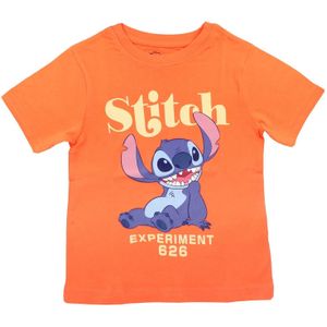 DISNEY Shirt 'Lilo & Stitch'  indigo / lichtgeel / oranje