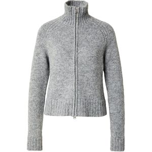 WEEKDAY Gebreid vest 'Enya'  grijs gemêleerd