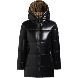 khujo Wintermantel 'Grana-YM'  zwart
