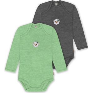 normani Rompertje/body 'Auckland'  antraciet / groen / gemengde kleuren