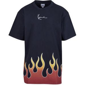 Karl Kani Shirt  citroen / roestrood / zwart / wit