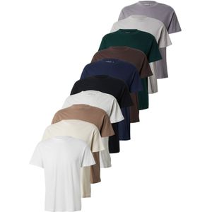 Abercrombie & Fitch Shirt 'ESSENTIAL'  ecru / marine / bruin / mokka / grijs / lichtgrijs / donkergroen / zwart / wit / wit gemêleerd