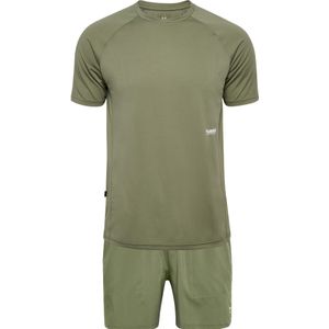 Hummel Trainingspak 'Pulse'  olijfgroen / wit