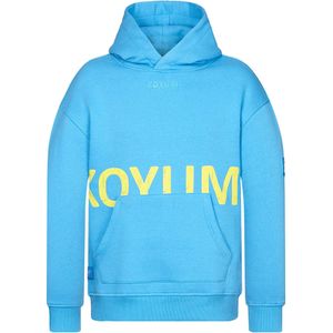 Koyumi Sweatshirt 'Unisex Oversize Hoodie – 3-Faden Stoff, innen angeraut 'Suheyla Love it''  hemelsblauw