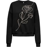 Only Tall Sweatshirt 'ONLELISANNA'  beige / zwart