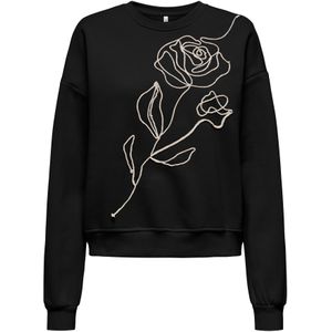 Only Tall Sweatshirt 'ONLELISANNA'  beige / zwart