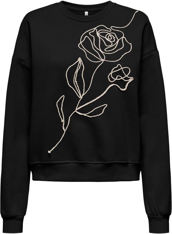 Only Tall Sweatshirt 'ONLELISANNA'  beige / zwart