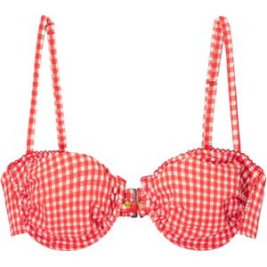 Bershka Bikinitop  rood / wit